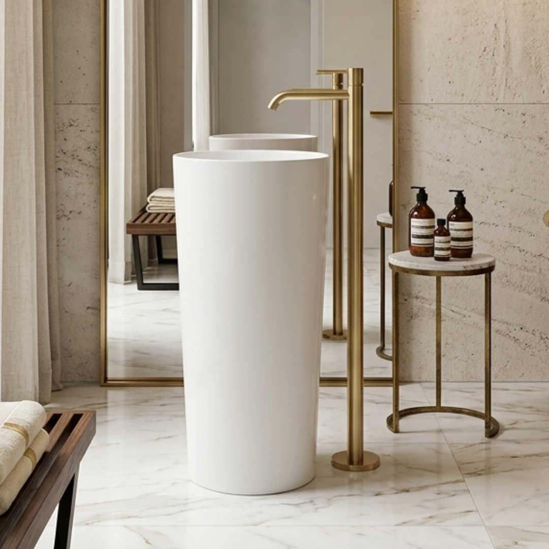 Baterii lavoar cu montaj pe podea freestanding