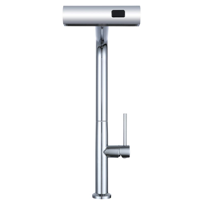 Baterie bucatarie, dus extractabil ,3 tipuri de pulverizare, pipa rotativa 360°, perlator, otel inoxidabil, Crom, Sahara
