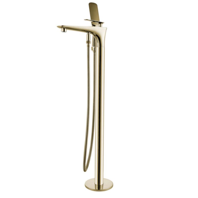 Baterie cada Bride, Auriu Mat, montaj pe podea, cadru rotund si rotire 360 grade