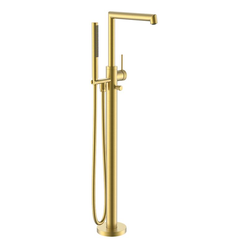 Baterie cada, montaj freestanding, dus de mana inclus, alama, Auriu Mat, Apolo