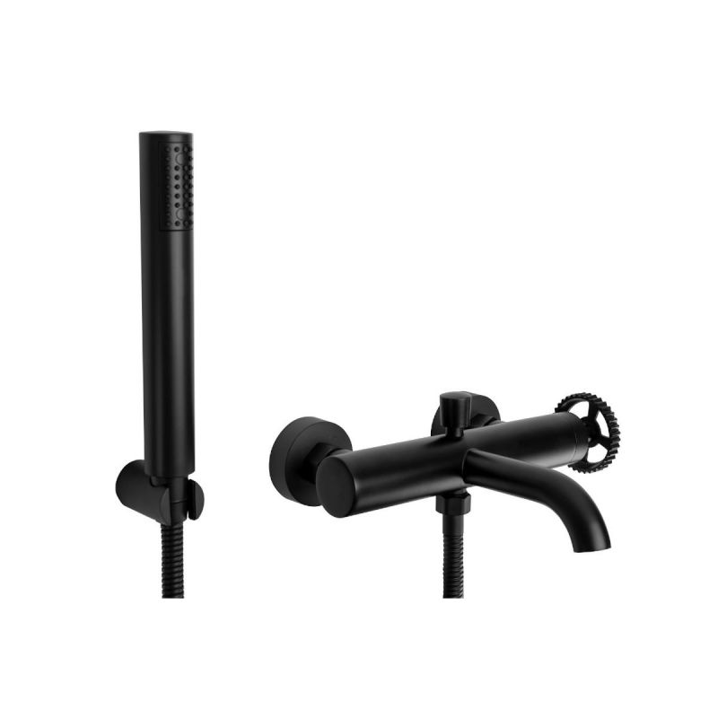 Baterie cada REA-Vertigo Black, montaj pe perete, finisaj negru, design modern
