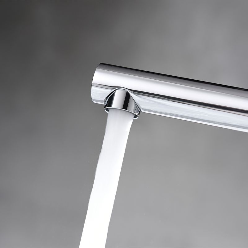 Baterie lavoar EGO-Tiona Chrome High, montaj pe blat, finisaj Crom, perlator aer, design deosebit