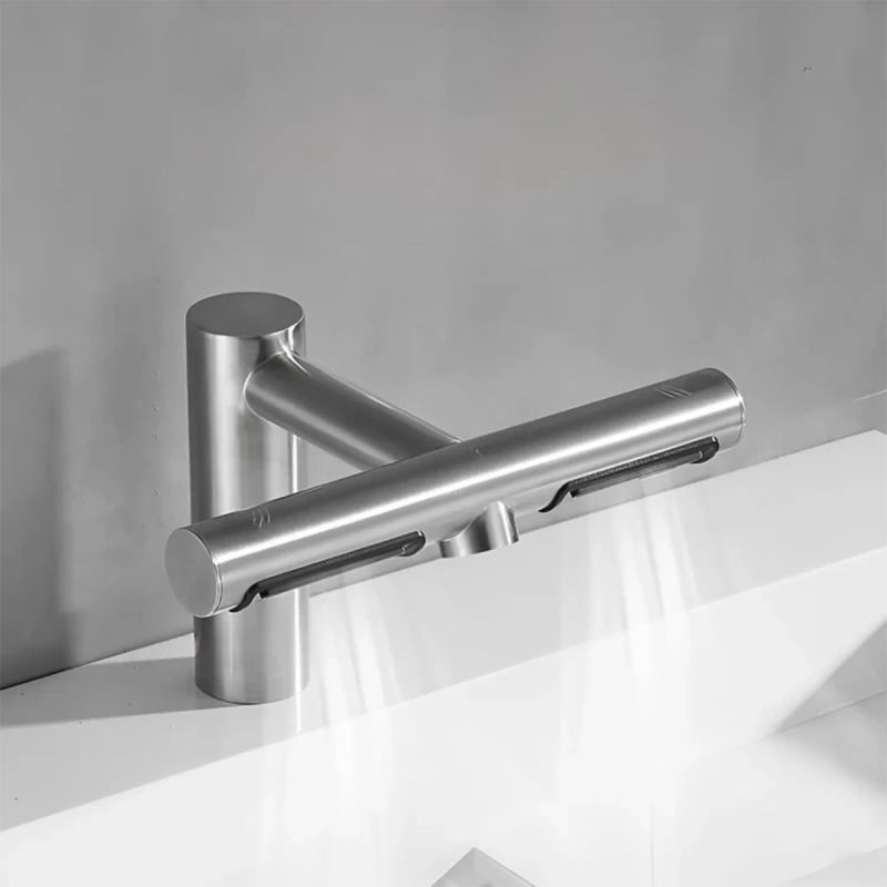 Baterie lavoar, apa rece, dozator sapun, senzor, uscator maini, alama cromata, montaj pe lavoar, alimentare electrica, Velis