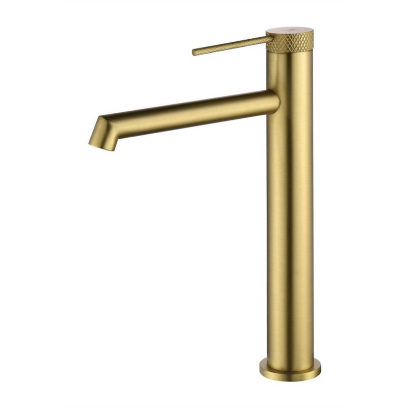Baterie lavoar, Auriu Mat, montaj pe blat, inaltime 31, Apolo