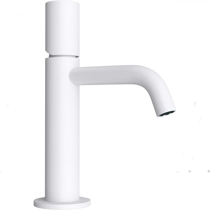 Baterie lavoar EGO-Nelly White, montaj pe lavoar, finisaj Alb Mat, perlator aer, design deosebit