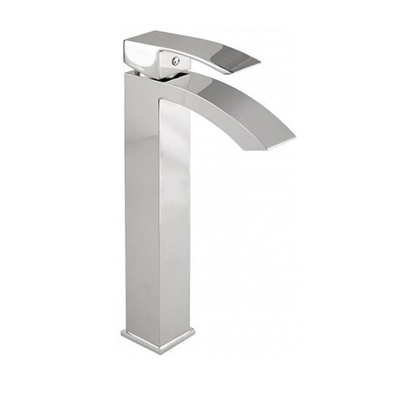 Baterie Lavoar Enzo High, tip cascada, montaj pe blat, finisaj crom