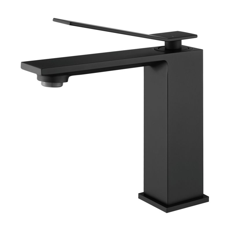 Baterie lavoar Negru Mat, perlator , montaj pe lavoar, Delos