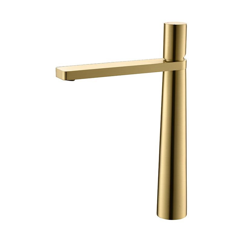 Baterie lavoar Pilar, Auriu Mat, inaltime 31.5 cm, montaj pe blat