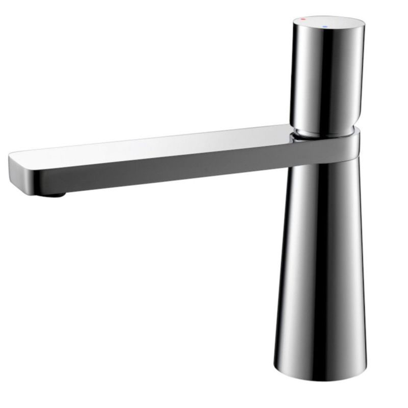 Baterie lavoar Pilar, Crom, inaltime 18.5 cm, montaj pe lavoar