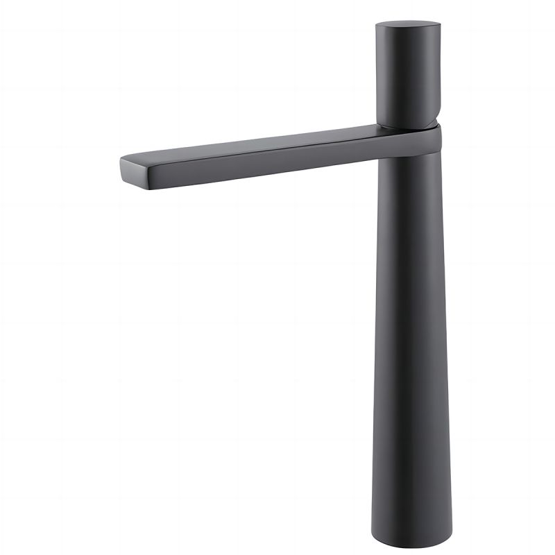 Baterie lavoar Pilar, Negru Mat, Inaltime 31.5 cm, montaj pe blat