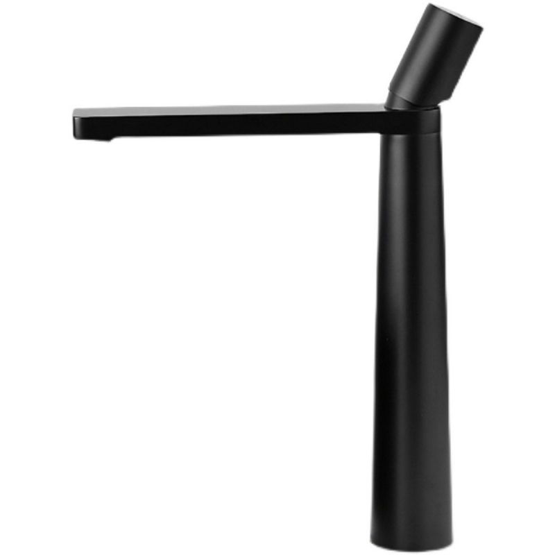 Baterie lavoar Pilar, Negru Mat, Inaltime 31.5 cm, montaj pe blat