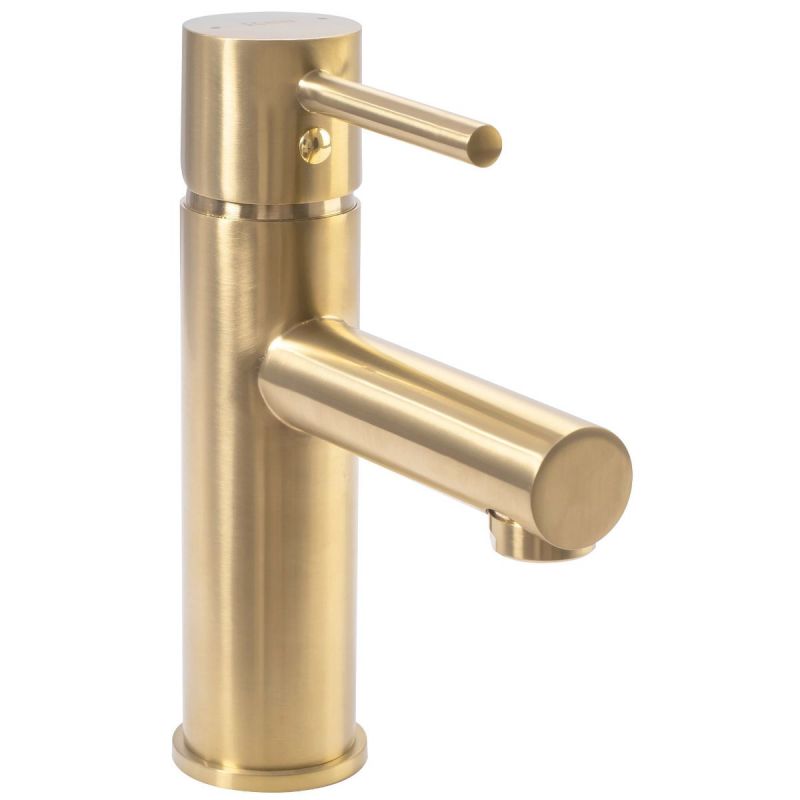 Baterie lavoar REA-Tess, montaj pe chiuveta, perlator, finisaj Gold Mat