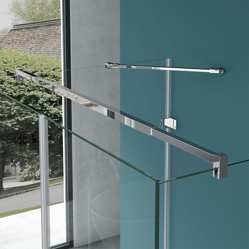 Cabina EGO-40, 3 laturi, usi Batante deschidere 180 grade, sticla 8 mm, Dimensiuni 80-90x120