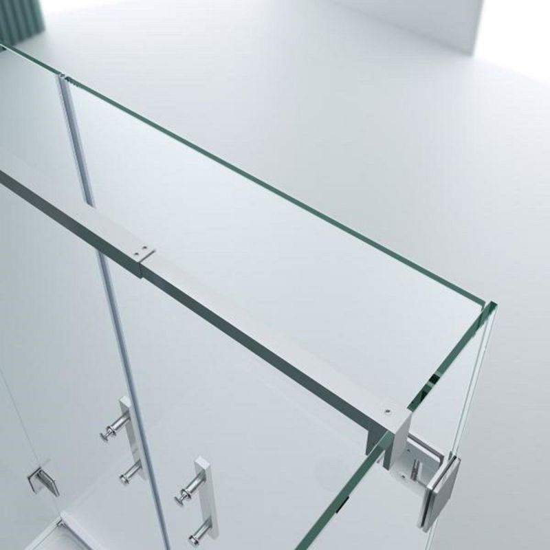 Cabina EGO-40, 3 laturi, usi Batante deschidere 180 grade, sticla 8 mm, Dimensiuni 80-90x120