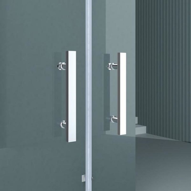 Cabina EGO-40, 3 laturi, usi Batante deschidere 180 grade, sticla 8 mm, Dimensiuni 80-90x120