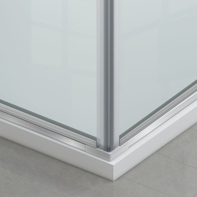 Cabina de dus, sticla securizata 6mm , Transparent, Crom, 2 usi Batante, dimensiuni: 80-90x120 cm, Axis