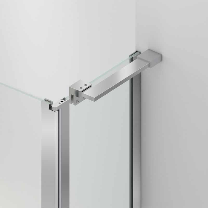 Cabina de dus, sticla securizata 6mm , Transparent, Crom, 2 usi Batante, dimensiuni: 80-90x120 cm, Axis