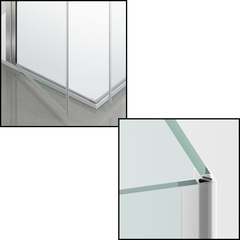 Cabina de dus, sticla securizata 6mm , Transparent, Crom, 2 usi Batante, dimensiuni: 80-90x120 cm, Axis
