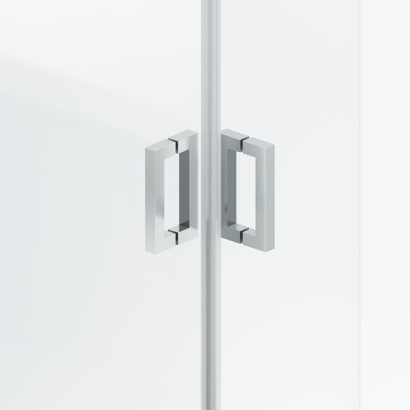 Cabina de dus, sticla securizata 6mm , Transparent, Crom, 2 usi Batante, dimensiuni: 80-90x120 cm, Axis