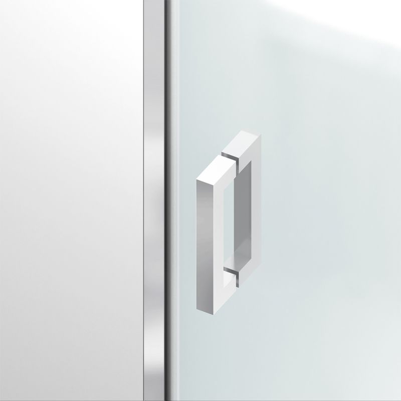 Cabina de dus, sticla securizata 6mm , Transparent, Crom, 2 usi Batante, dimensiuni: 80-90x120 cm, Axis