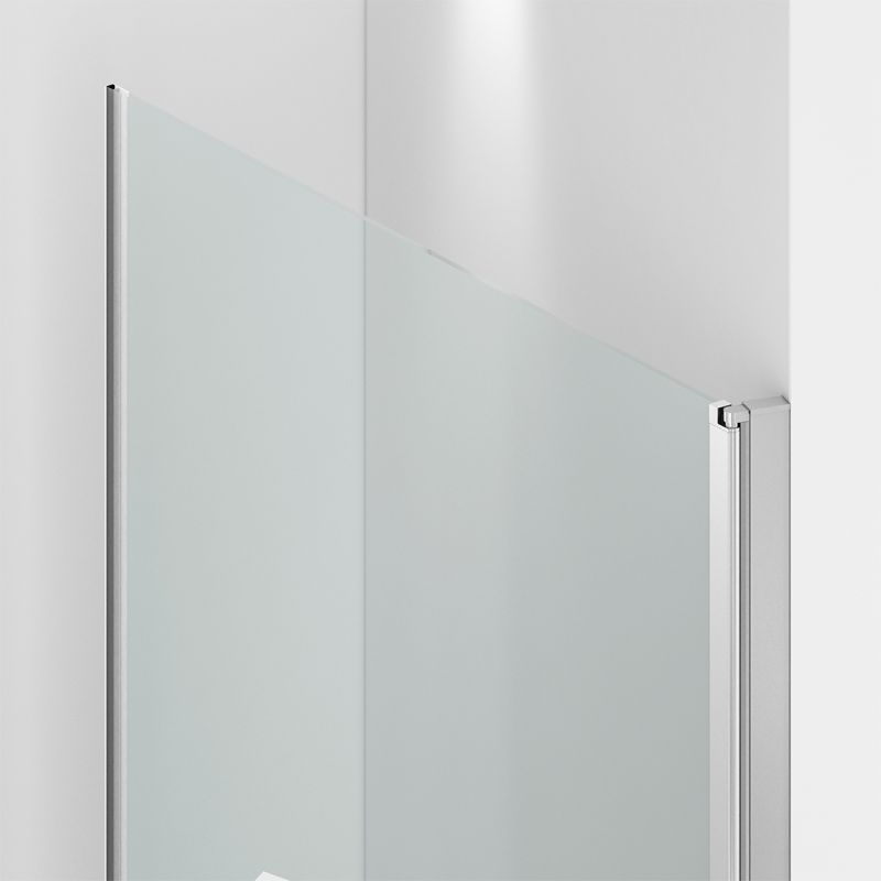 Cabina de dus, sticla securizata 6mm , Transparent, Crom, 2 usi Batante,dimensiuni 70,80,90 x 195 cm, Hera