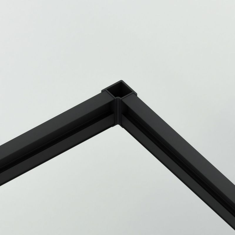 Cabina dus, 2 Usi Glisante, sticla securizata de 6 mm, 80-100 x 80-100 cm, profil Negru Mat, Medea