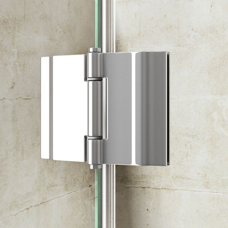 Cabina 04, perete fix si usa batanta, sticla securizata 6 mm, dimensiune 75-100x90-140 cm
