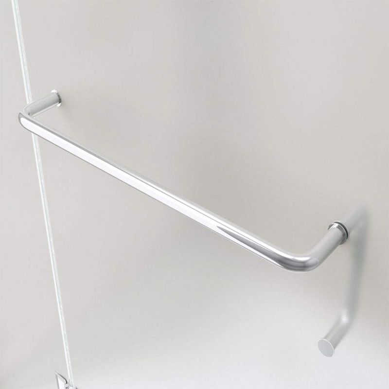 Cabina EGO-04, sablata perete fix si usa batanta, sticla securizata 6 mm, 120-140x80-90 cm, montaj stanga dreapta