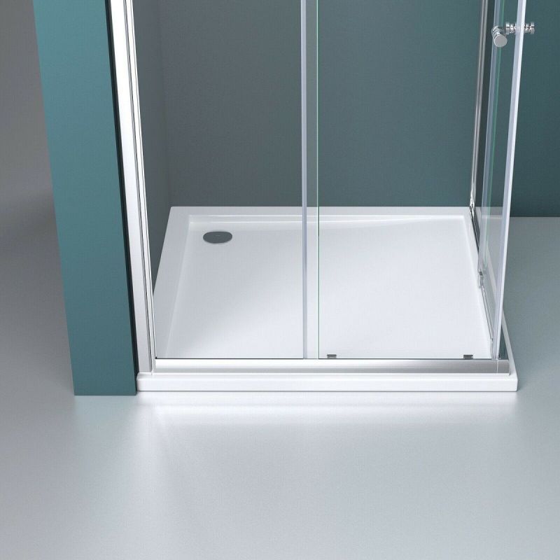 Cabina EGO-16, 2 usi Culisante, Sablata partial, dimensiune 80x80 cm