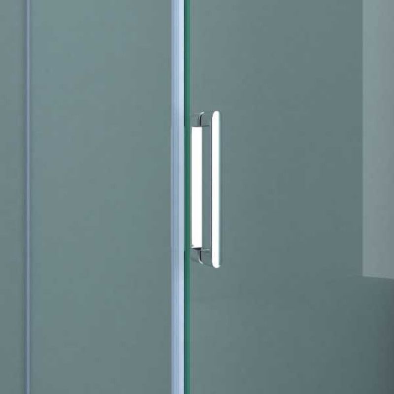 Cabina EGO-17-2, perete fix si usa Glisanta, sticla securizata 8 mm, fara profile metalice, dimensiuni la alegere