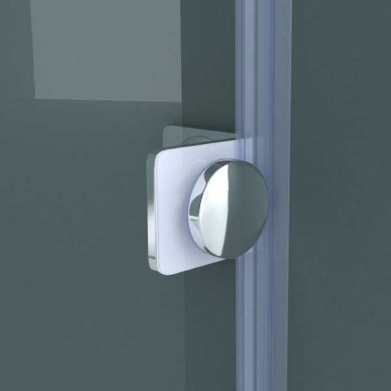 Cabina EGO-17-2, perete fix si usa Glisanta, sticla securizata 8 mm, fara profile metalice, dimensiuni la alegere