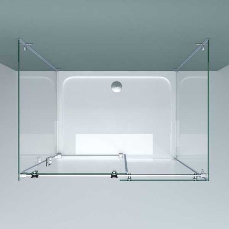 Cabina de dus, 3 laturi, Usa Glisanta, Sticla 8 mm, Tratament Nano, Dimensiuni la alegere, EGO-17-2U