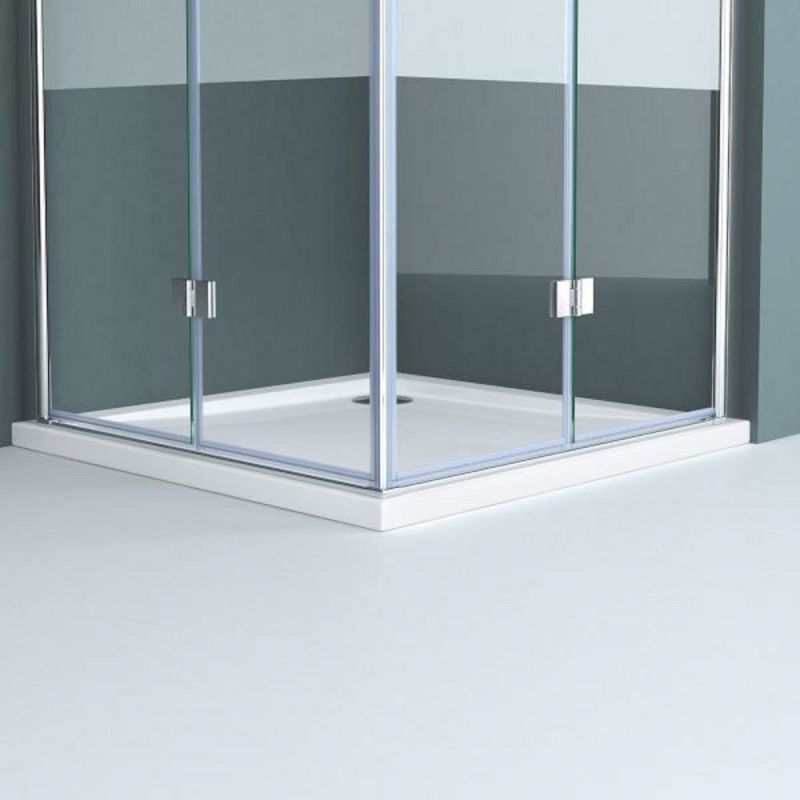 Cabina EGO-26, Usi Pliabile, sticla securizata 6mm, Sablata Partial, Dimensiuni la alegere