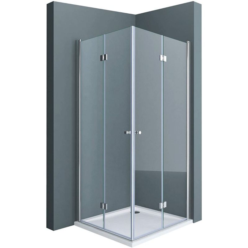 Cabina EGO-26, Usi Pliabile, sticla securizata 6mm, Transparenta, Dimensiuni la alegere