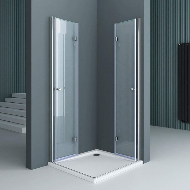 Cabina EGO-26, Usi Pliabile, sticla securizata 6mm, Transparenta, Dimensiuni la alegere