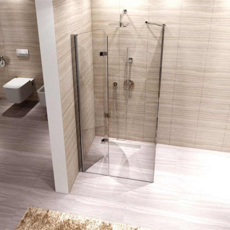 Cabina MY SPACE, perete fix si o usa Pliabila la perete, Easy Clean, dimensiune: 70x70x190 cm