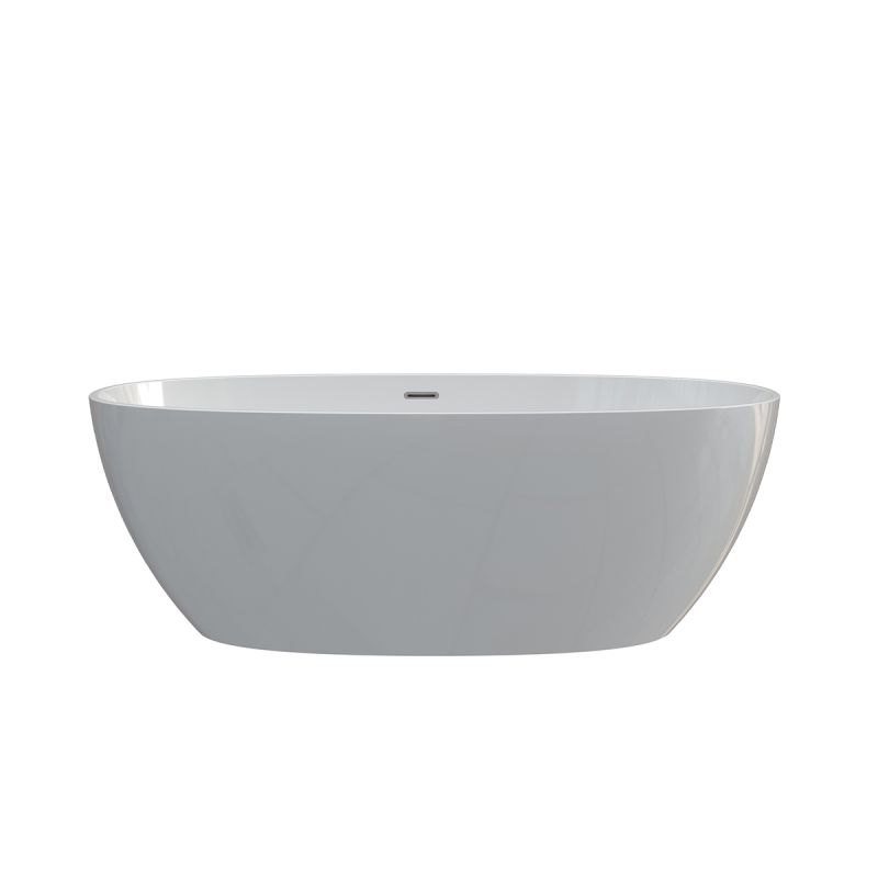 Cada de baie  Acril sanitar, Alb Lucios interior/exterior, 170x82 cm, izolare termica, freestanding, Linea