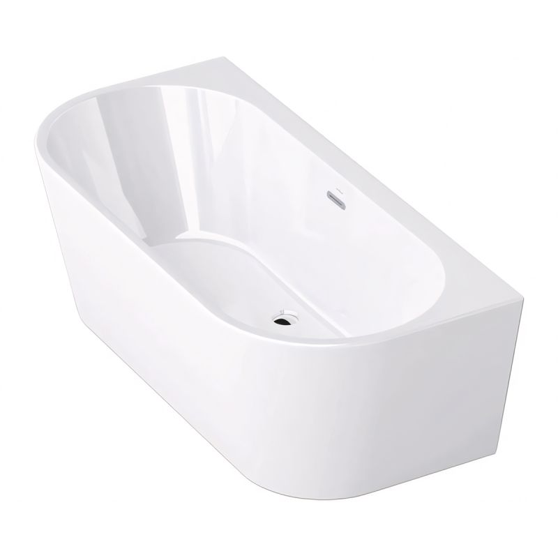 Cada de baie, Alb Lucios, acril termoactiv, freestanding, 170x75 cm, EGO 519