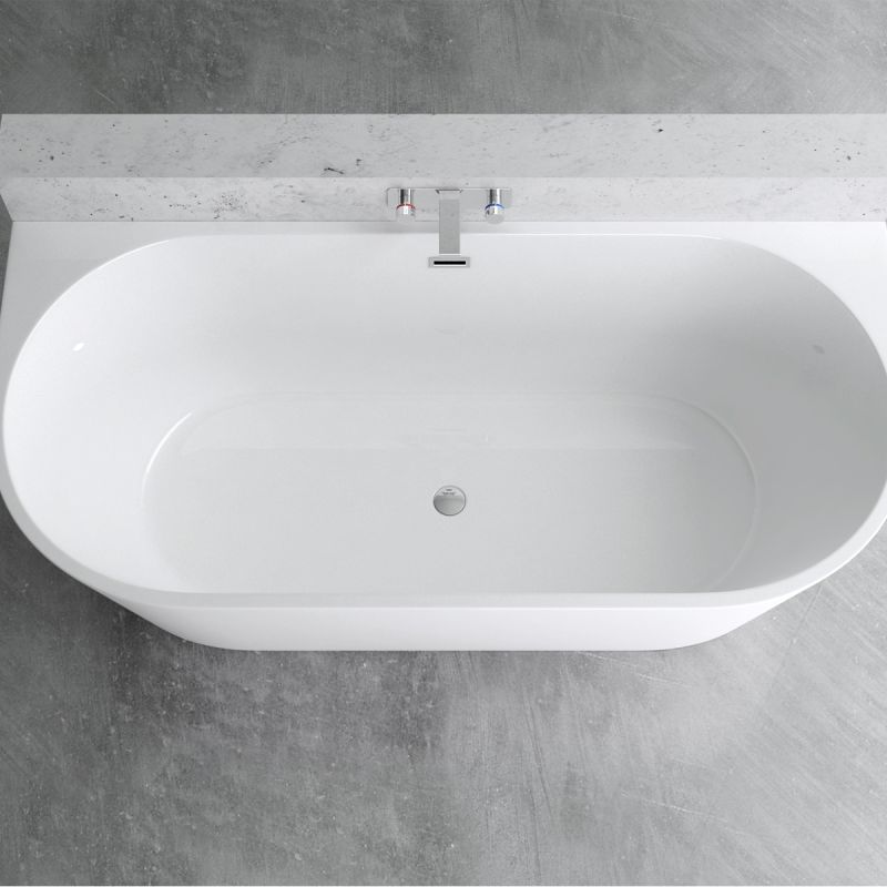 Cada de baie, Alb Lucios, acril termoactiv, freestanding, 170x75 cm, EGO 519