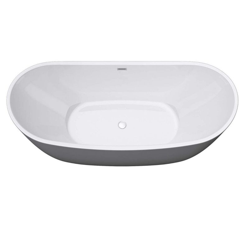 Cada de baie, Alb Lucios, acril termoactiv, freestanding, 180x80 cm, EGO 502