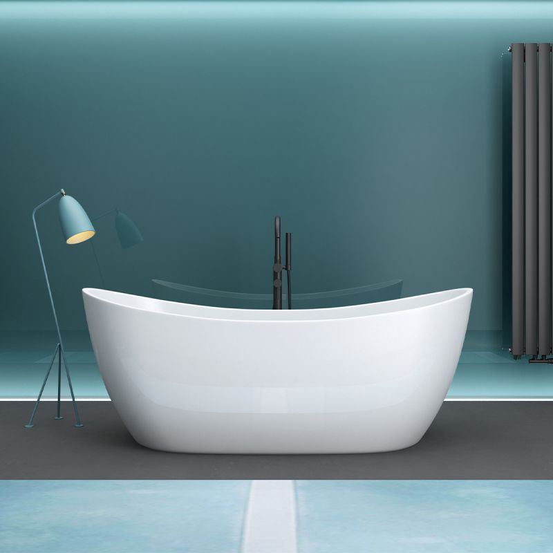 Cada de baie, Alb Lucios, acril termoactiv, freestanding, 180x80 cm, EGO 502