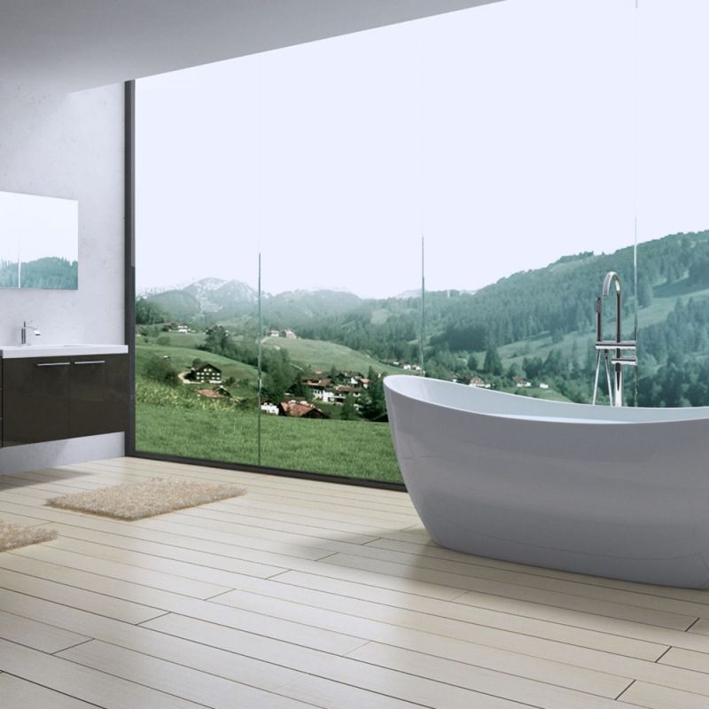 Cada de baie, Alb Lucios, acril termoactiv, freestanding, 180x80 cm, EGO 502