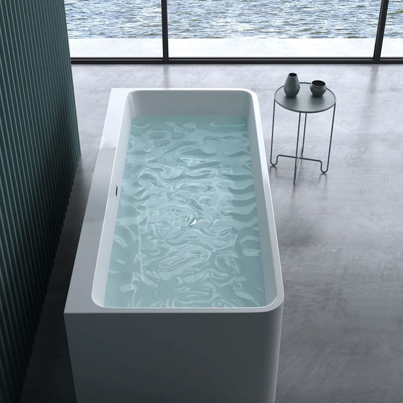 Cada de baie EGO 601, freestanding, 180 cm, acril sanitar, alb