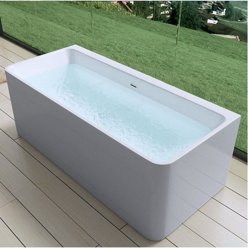 Cada de baie EGO 601, freestanding, 180 cm, acril sanitar, alb