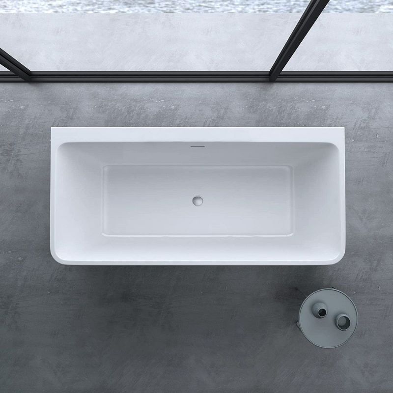 Cada de baie EGO 601, freestanding, 180 cm, acril sanitar, alb