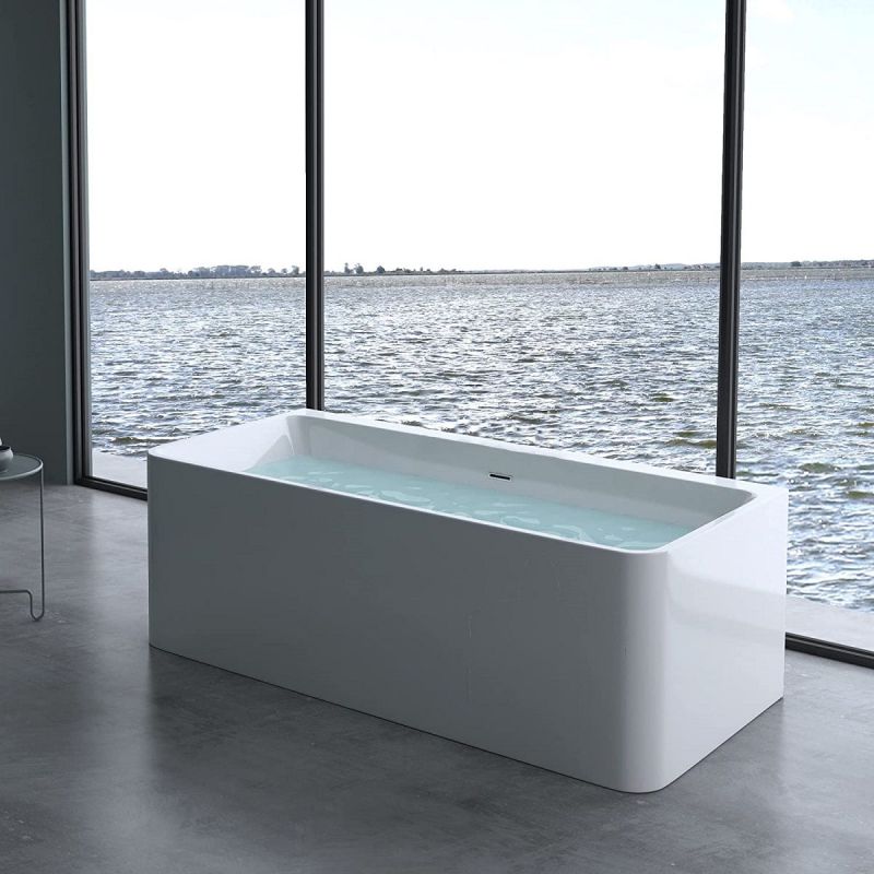 Cada de baie EGO 601, freestanding, 180 cm, acril sanitar, alb