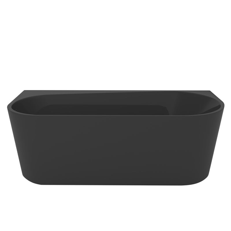Cada de baie freestanding, Acril sanitar, Negru Lucios, 170x75 cm, izolare termica, Joe