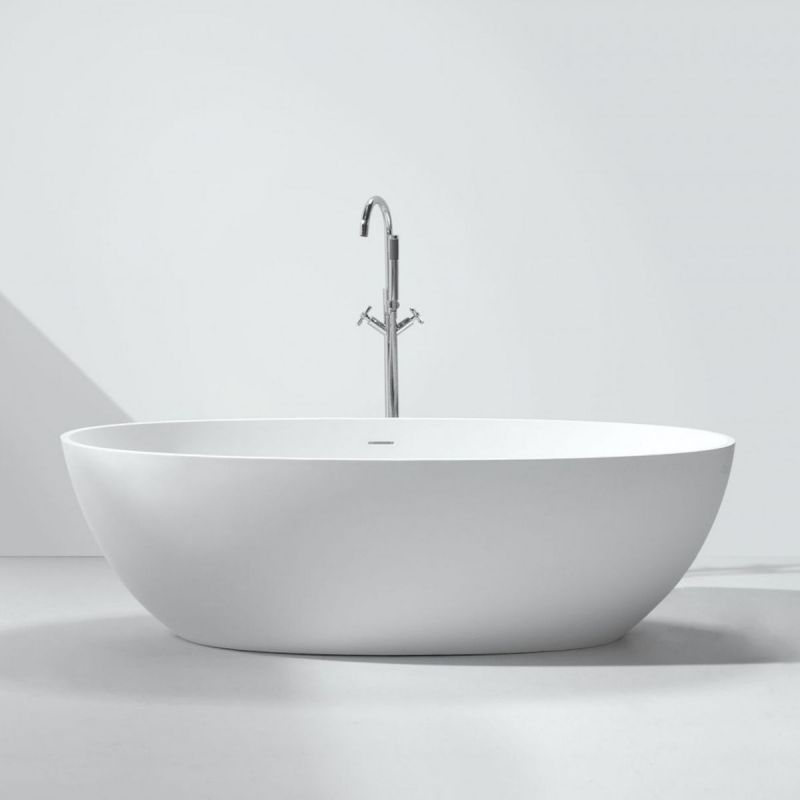 Cada de baie Lulu, Compozit Coroian, Alb, 170 sau 180 cm, Izolare termica, Freestanding