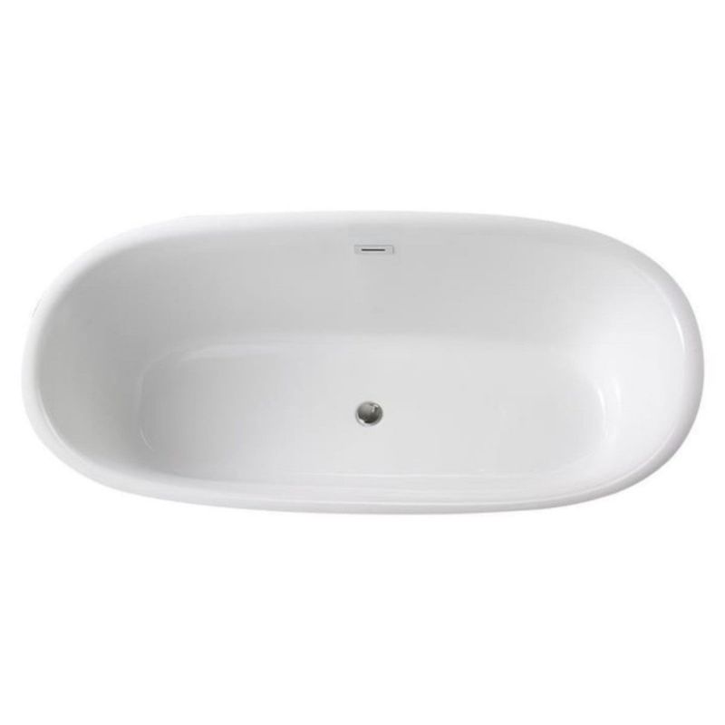 Cada de baie Maluma, freestanding, 184x87 cm, alb lucios, Royalty Line by Ego