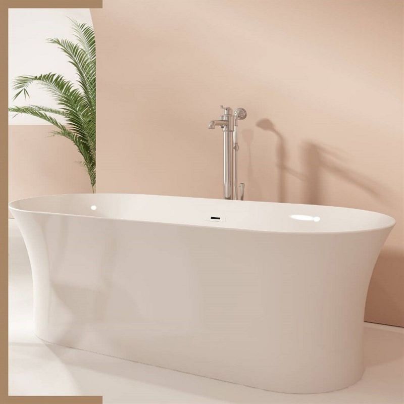 Cada de baie Maluma, freestanding, 184x87 cm, alb lucios, Royalty Line by Ego